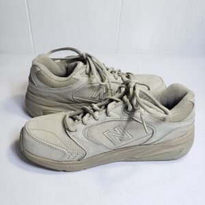 New Balance Beige Microsuede Sneakers Size 7.5